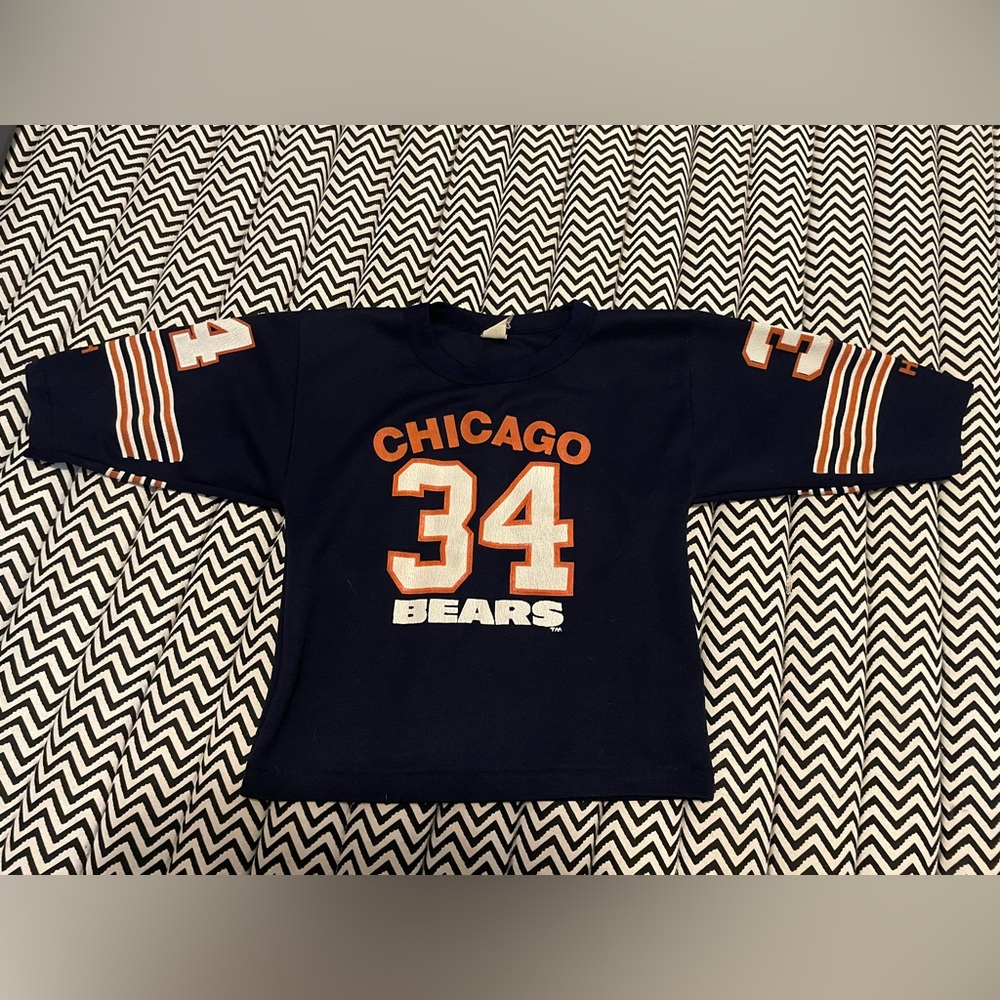 Vintage number 34 bears jersey- kids small Walter Payton